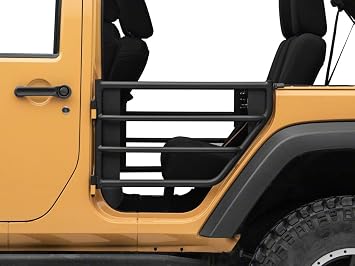Barricade Tubular Adventure Doors; Rear Compatible for 07-18 Jeep Wrangler JK 4-Door