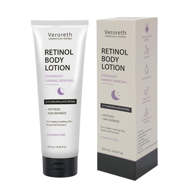 Veroreth Loção Corporal com Retinol, 0,1%, 250 mL