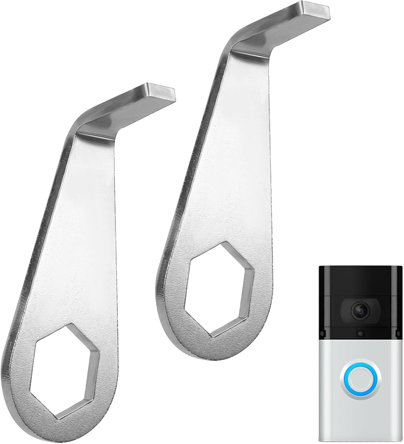2pcs Doorbell Key Tool, 1.77×0.51 Inch Doorbell Open Key Replacement Video Doorbell Key Replacement Accessories Compatible with All-New Ring Battery Doorbell (2024)