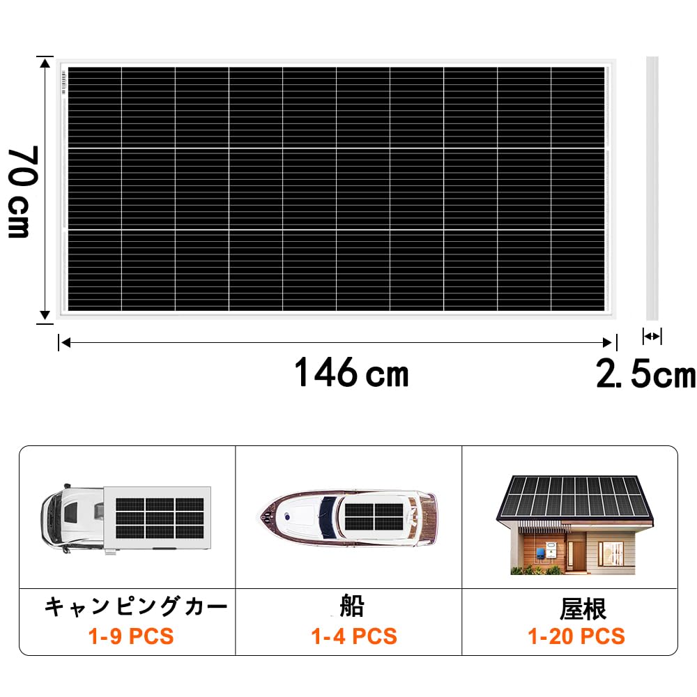 DOKIO ソーラーパネル 200W 18V 100w*2枚 単結晶 超高効率 Amazon | DOKIO ソーラーパネル 200W 折りたたみ18V セット usb