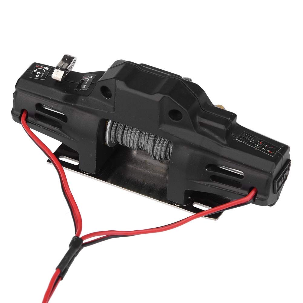 Verricello RC, Doppio Motore Potente con Cingoli Metallici Scala 1/8, Argano per Veicoli Telecomandati, for Appassionati Modellismo Off-Road e Soccorso in Terreni Difficili
