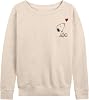 HYBRID APPAREL - Peanuts - Valentines Peanuts Snoopy Heart - Womens Lightweight French Terry Pullover