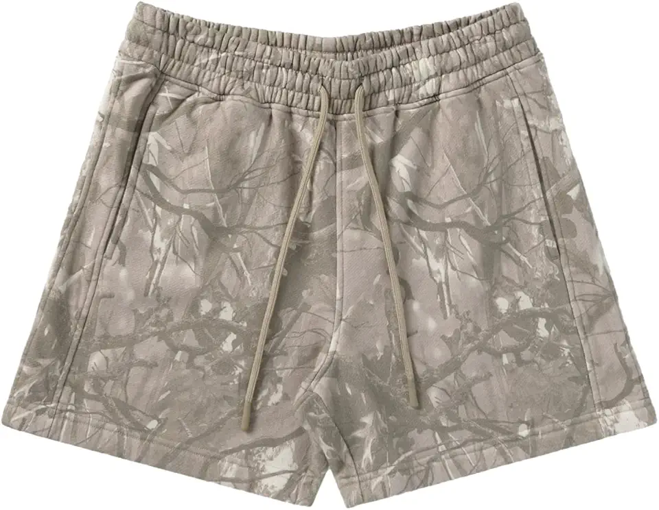 BOOMLEMON Mens Mesh Graphic Print Shorts Fashion Designer Workout Shorts Retro Casual Cool Streetwear Short Pants