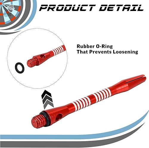 Miniatura 4 de Poen 1000 piezas de herramientas de dardos, anillos de goma antideslizantes de acero inoxidable para ejes de dardos de plástico, anillo de acero