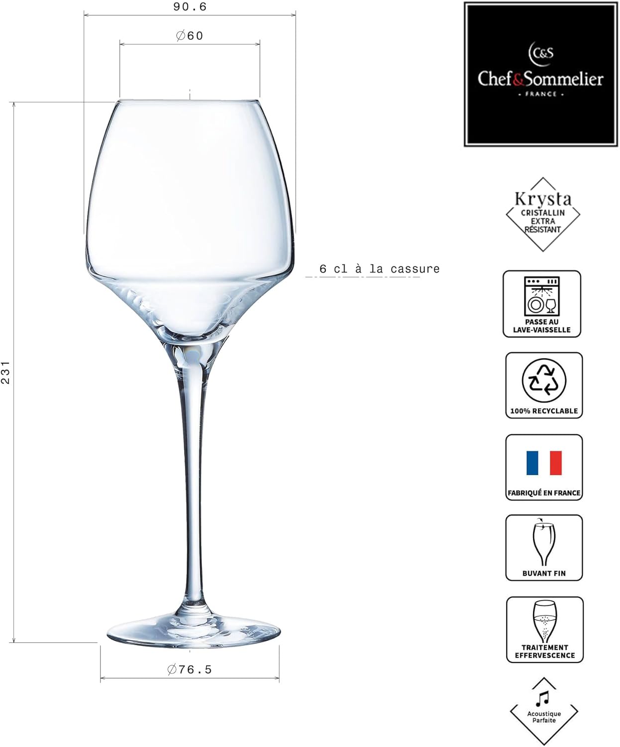 Chef & Sommelier Stemmed glass 40 cl Open Up
