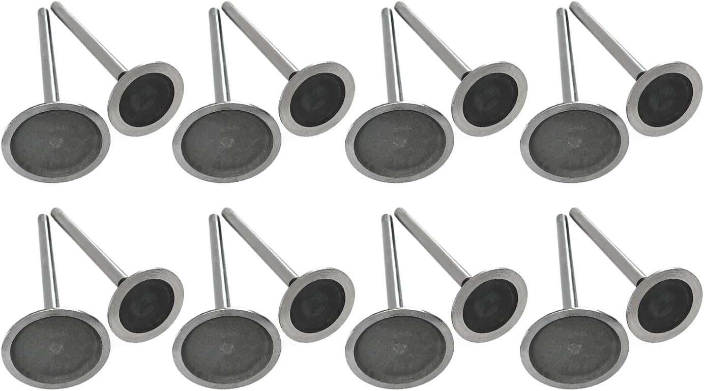 Engine Intake Exhaust Valves Kit Fits for Dodge Ram Magnum for Jeep Grand Cherokee Commander for Chrysler 300 5.7L 2003-2008 53021550AA, 53021551AB, IV1160, EV1160