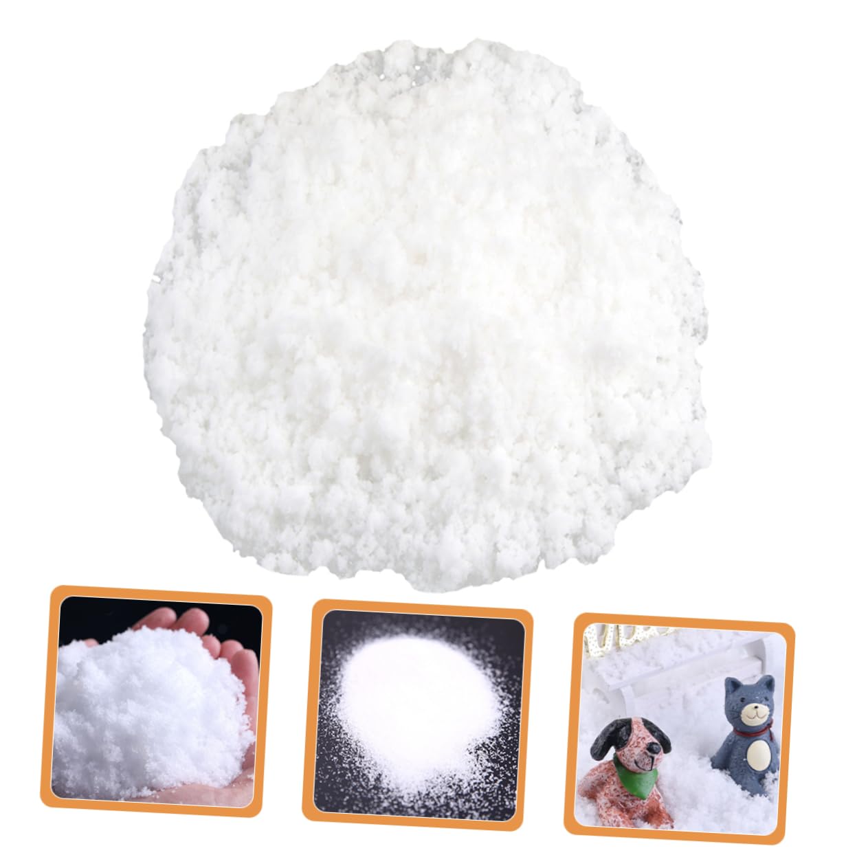 Unomor 500g Artificial Snow for Christmas Village Decorations Lightweight Faux Snow for Crafts Holiday Displays and Theme Parties for and Trees