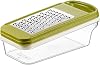 Orret Home 3-Blade Horizontal Grater, Rondo Chipper, Plastic Grater with Storage Container Chamber Cover, Multi-Functional Kitchen Tool, Effective Shopping and Grating for Vegetables and Fruits