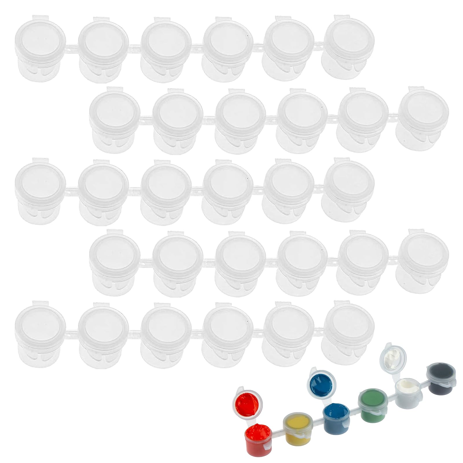 Strisce Di Vernice Vuote,Vasi Di Vernice Vuoti,Mini Vasi per Pittura
