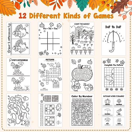 24 PCS Autumn Activity Books for Kids - image 3