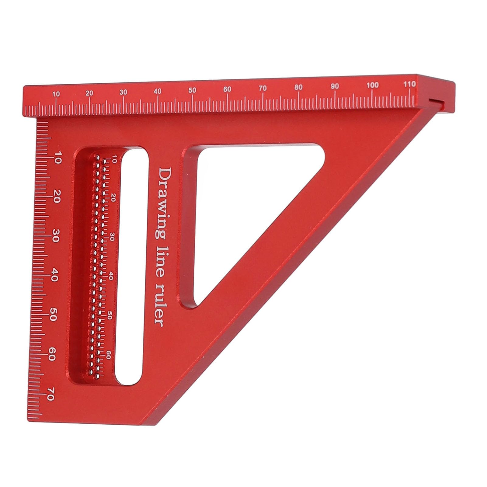 Righello di misurazione 3D multiangolo 45° 90° in Lega di Alluminio per Lavorazione del Legno, Squadra, goniometro, Righello Triangolare ad Alta precisione