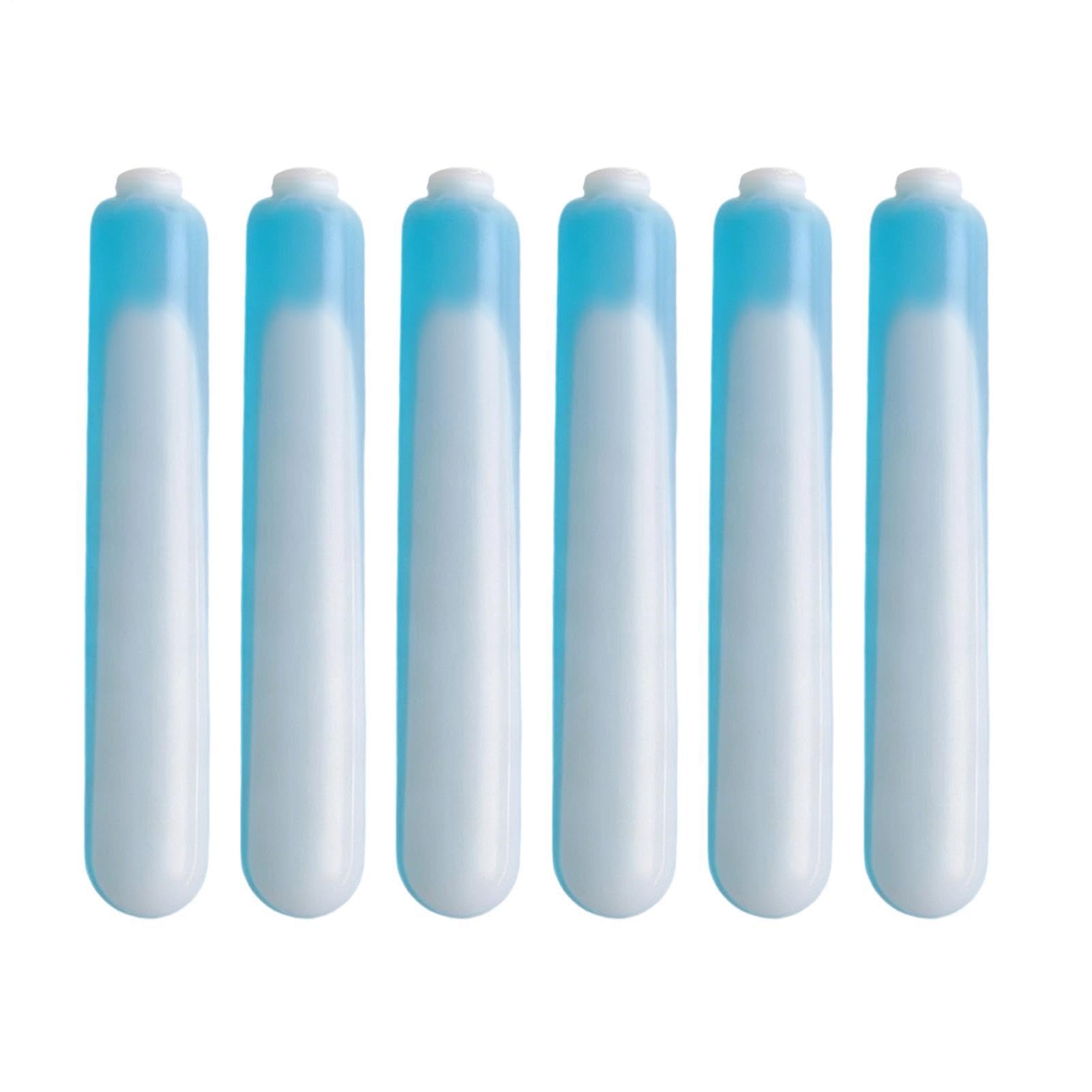 Reusable Cooling Rods - 6 Pack Freezable Beverage Chillers Ice Sticks | 15cm ABS Drink Cooling Sticks | Portable Long Lasting Ice Rods for Home Travel Camping Lunch Box Cooler