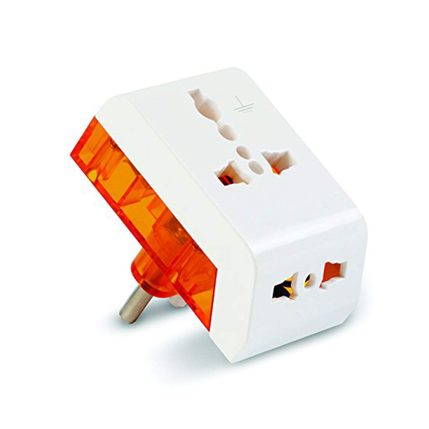 TANZILIGHT® Convertor Plug 6A to 13A International Conversion Multiplug P.C and Converdion Plug (6amp to 13amp) Universal Socket Multi Plug Travel Plug Adapter with Surge Protector (1)