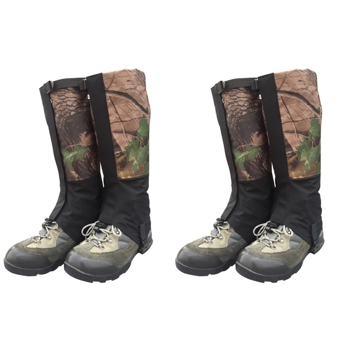 Amosfun 2 Paires De Couvre-Chaussures Guêtres D'Extérieur Guêtres d'escalade Couverture De Bottes Guêtres Couverture De Chaussures Guêtres Anti-Neige Enveloppes De Jambe Legging De Neige