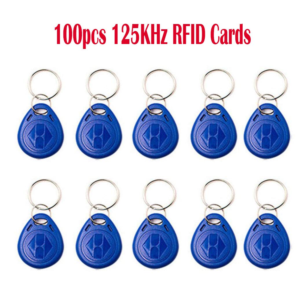 YAVIS RFID ID Card 125KHz T5577 EM4305 Tarjetas Copiadora Control de Acceso 100 pcs Llaveros