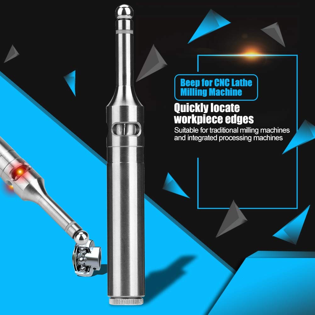 ANKROYU Electronic Edge Finder, Electronic Edge Finder with LED Beep, Precise Electronic Edge Finder, CNC Electronic Edge Finder for CNC Lathe Milling Machine