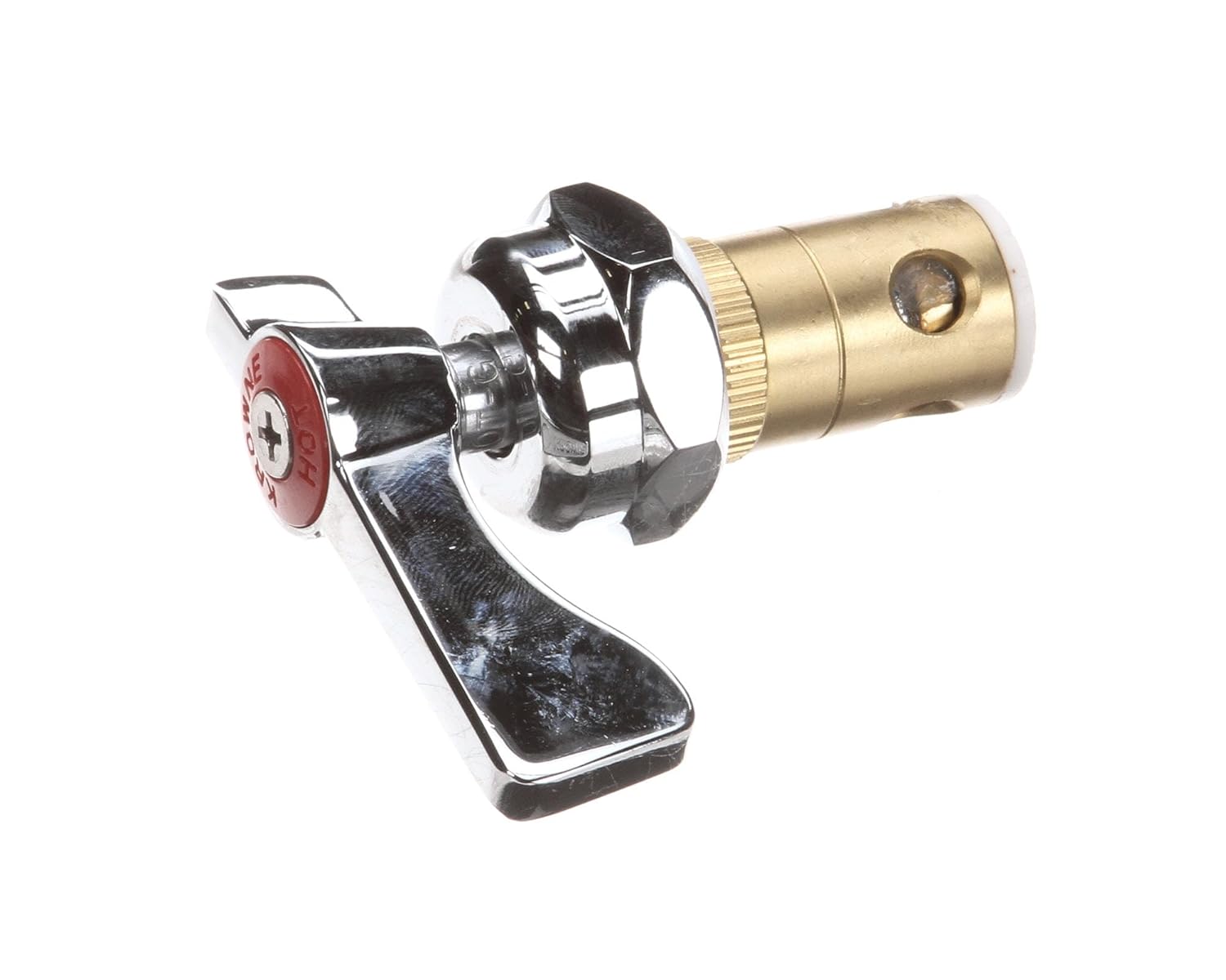 Krowne 21-331L Low Lead Heavy Duty Hot Valve Repair Kit with Built-In Check Valve | Commercial Kitchen Bar Sink Accessory for Restaurant Catering Service | 5.2"L x 3.15"W x 1.55"H, Chrome Plated Brass