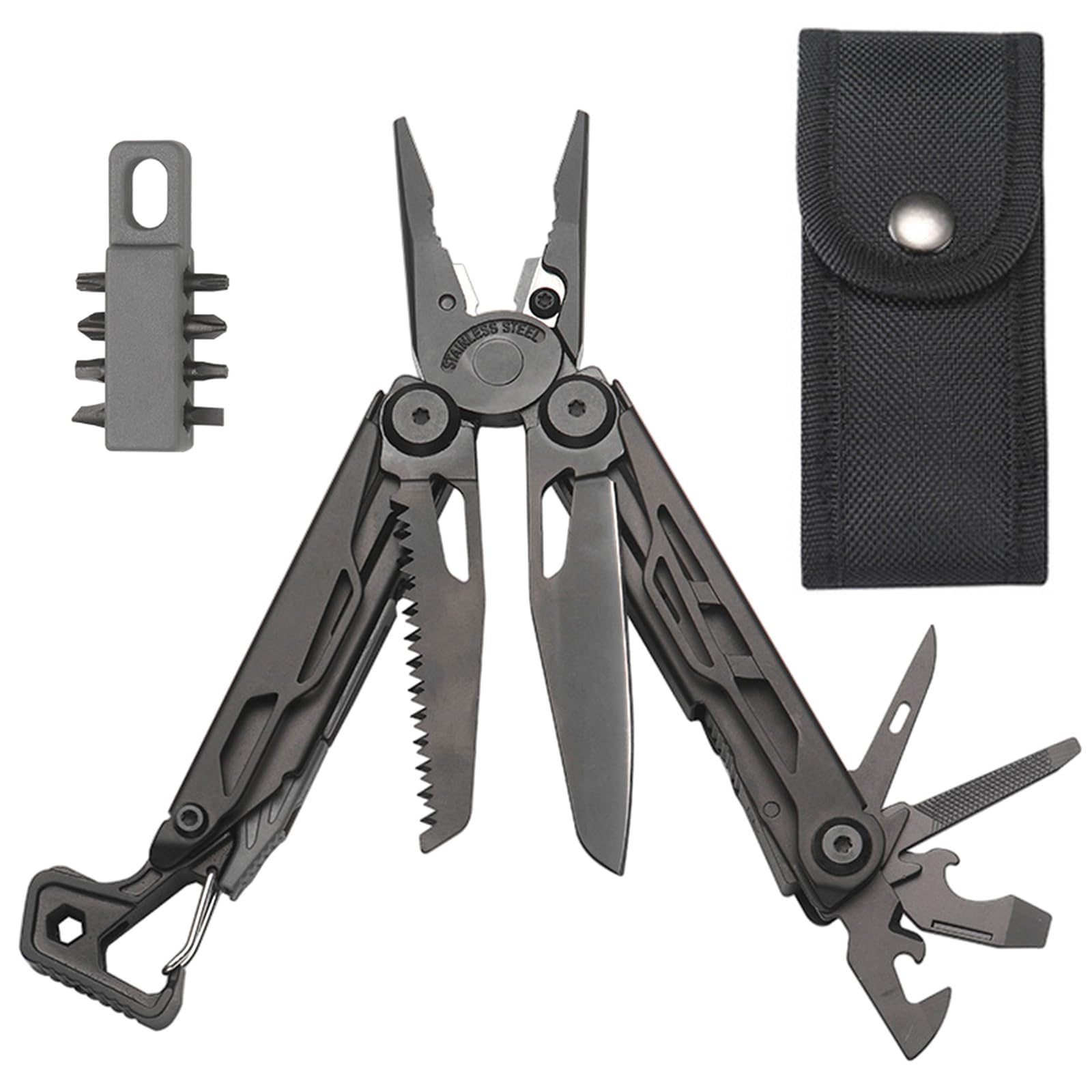 Pince Multi-outils Couteau Scie Tournevis Clé pour Camping Pêche