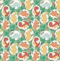 50 Sacos de Presente ou Sacolinha Surpresa Plástica Festa Dinossauro Baby Cute 15x29cm Cromus