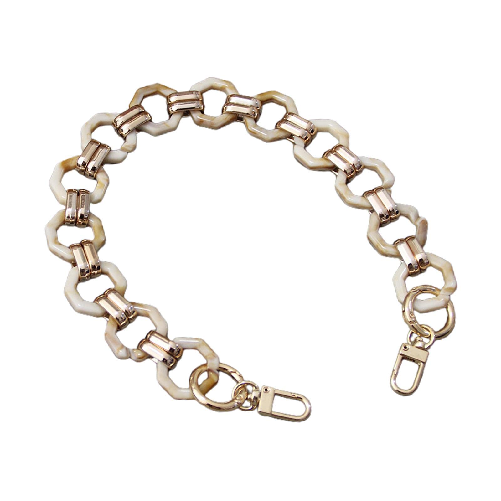 MERISHOPP®Replacement Chain Hand Purses Handle Shoulder Strap Beige 15.75inch|Clothing, Shoes & Accessories|Womens Hands & s|Hand Accessories-image-35