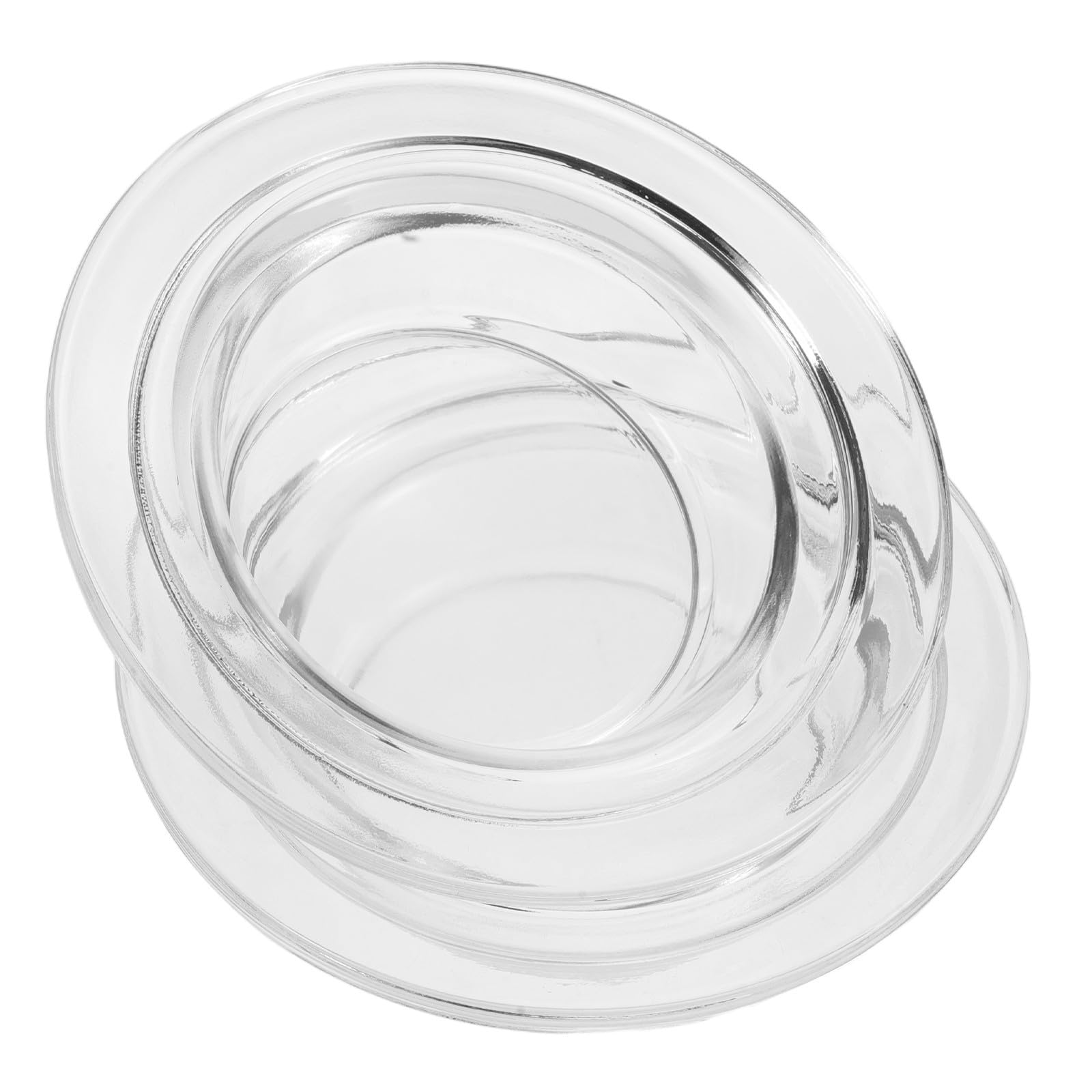 Plato para velas de vidrio en sesiones de aromaterapia en casa
