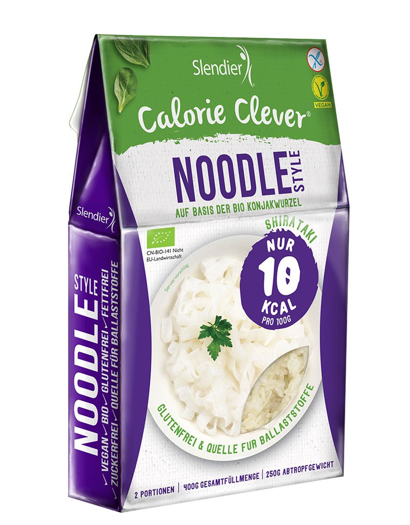 Shirataki Slendier pâtes de konjac biologique - paque dŽasie 6 x 400 g