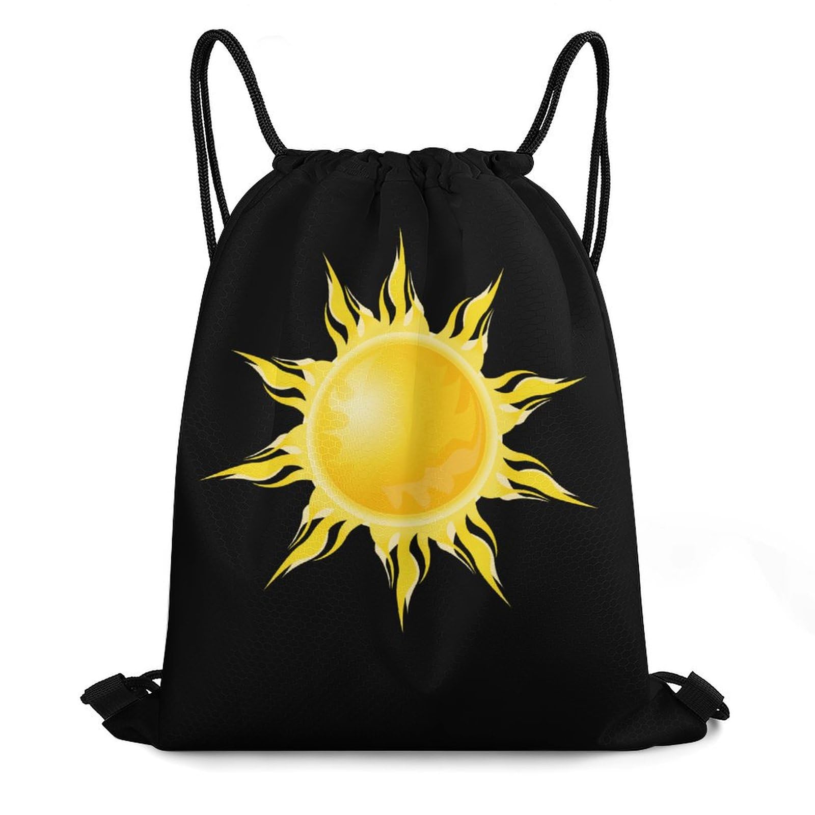 Cartoon Sun Sunshine Drawstring Backpack Durable Sport Gym Bags Daypack for Men Women 35 * 42cm