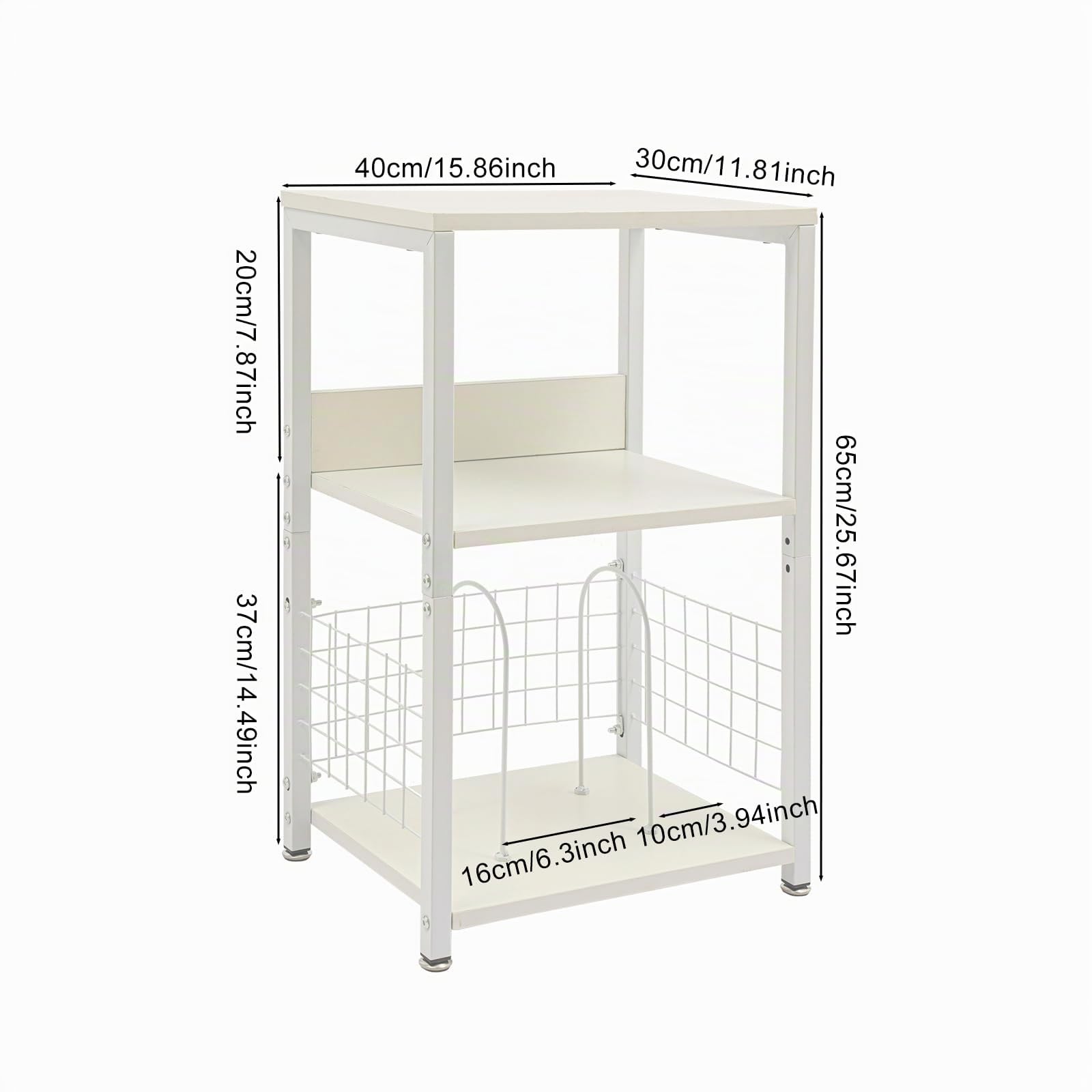 Supporto per giradischi, 3 ripiani, in vinile, tavolino per giradischi, tavolo per soggiorno, camera da letto (bianco)