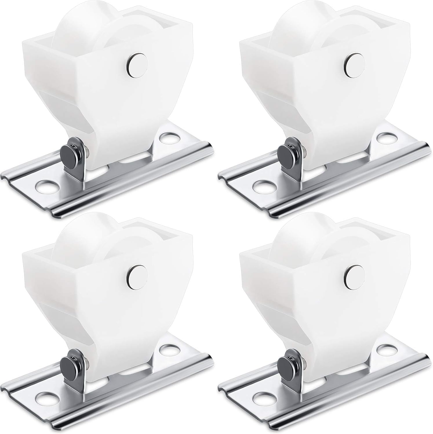 Jetec 4 Pieces Roman Shade Cord Pulley Small Plastic Cord