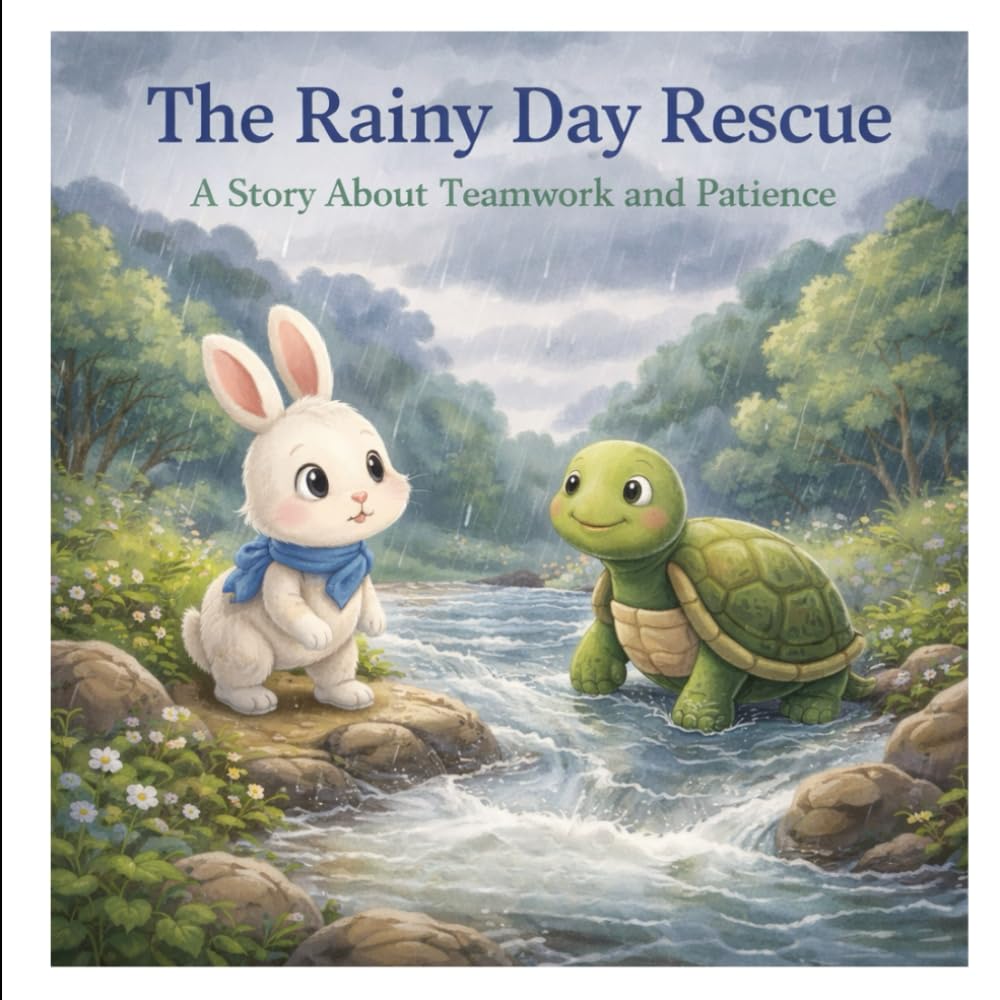 The Rainy Day Rescue: A Sweet Moral Story for Kids About Teamwork, Patience and Helping Others