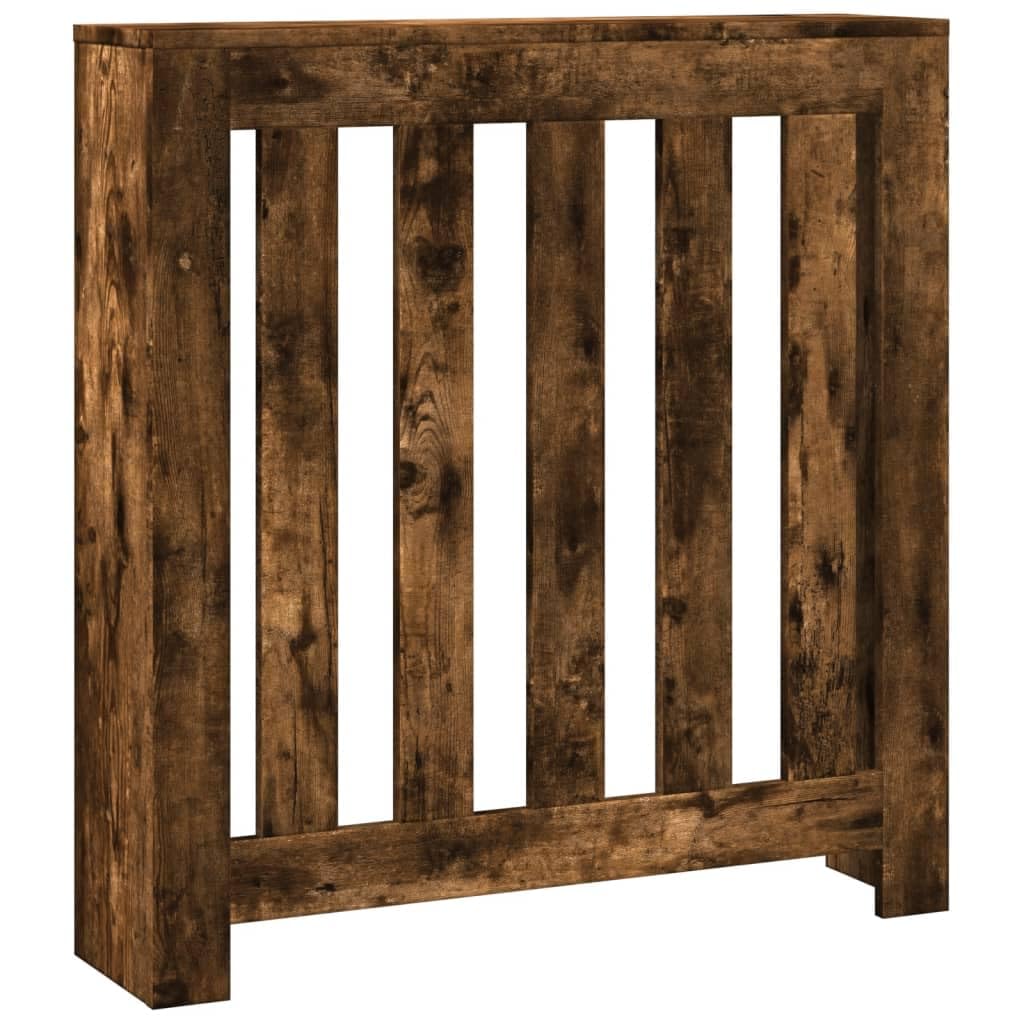 vidaXL Radiator Cover Smoked Oak 78 x 20 x 82 cm Engineered Wood