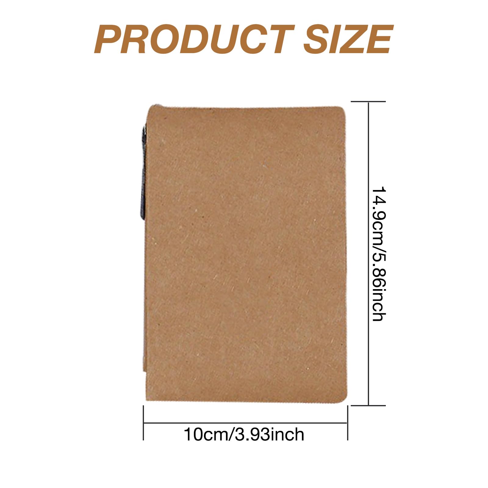 SWYYSGS Spiral Notebook Kraft Paper Cover Notepad with Pen, Sticky Notes and Marker Coloured Index Tabs - Image 2
