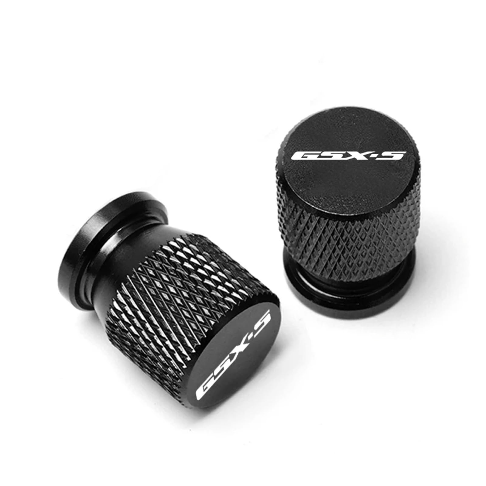 Bouchons de Valve de Pneu pour GSX-S GSXS 125 150 750 1000/F/ABS GSX-S125 GSX-S750 GSX-S1000 Bouchons De Valve Pneu CNC, Accessoires(Black2)