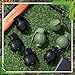 Sratte 4 Pcs Toy Hand Grenades with Realistic Sound Effects and Flashing Light, Plastic Fake Grenades Military for Army Role Play Prop (Green,Black)