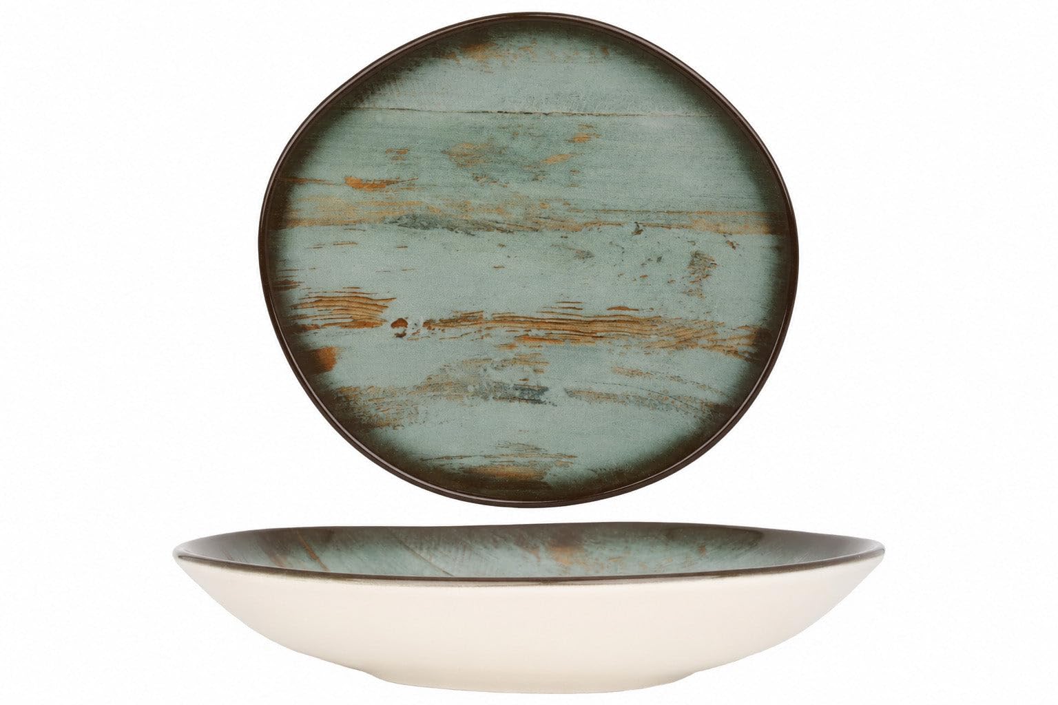 Bonna Juegos de vajilla - Madera - 24 piezas - 6 Personas - Porcelana