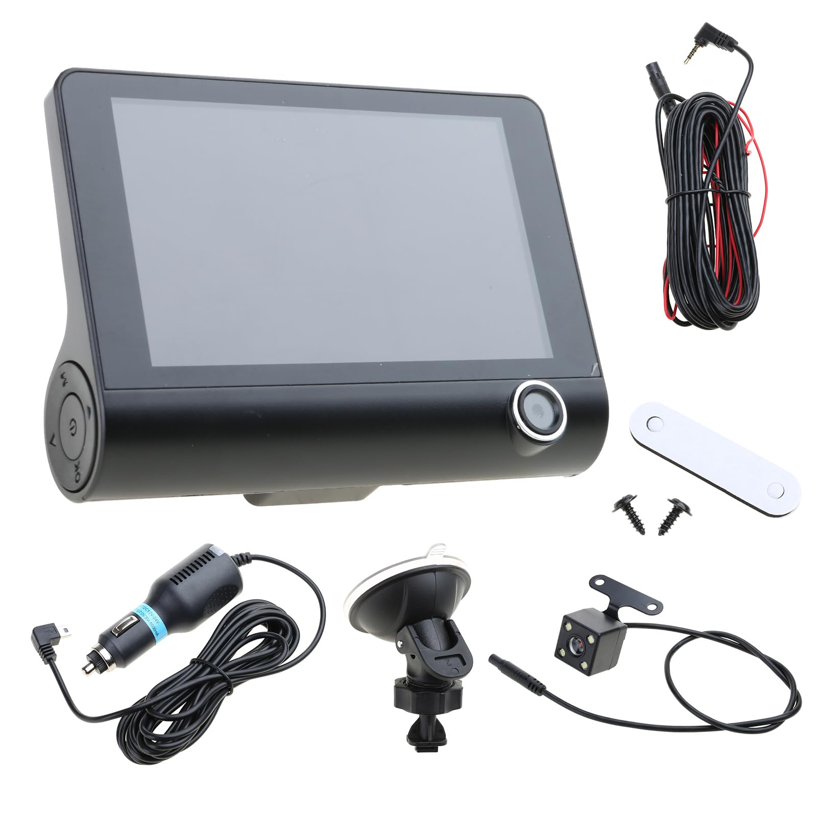 Auto DVR 3 Obiettivo Della Macchina Fotografica Pollici Doppia Lente Vista Videoregistratore Registratore Automatico