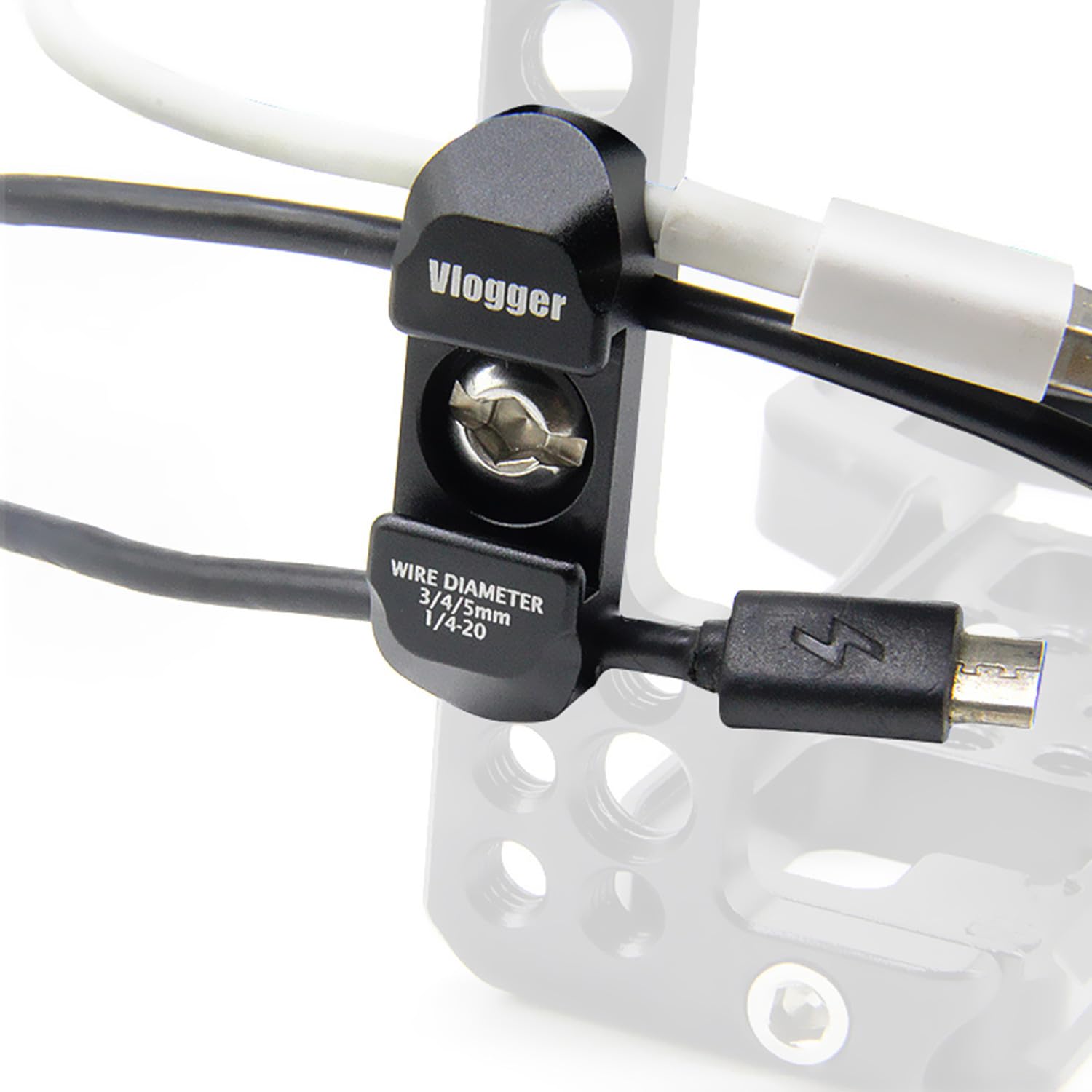 Gabbia ZV-E10 II, gabbia per fotocamera Alpha ZV-E10 ii/ZVE10 ii, con blocco tracolla per fotocamera e morsetti per cavi HDMI/SDI/USB-A/USB-C/Type-C, supporto cavo di diametro 2 ~ 6 mm