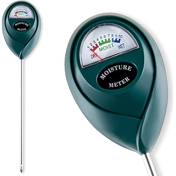 Tennedriv Green Potted Plant Soil Moisture Meter, Plant Water Meter, Plant Moisture Meter for Potted and Outdoor Plants, Battery-Free Green