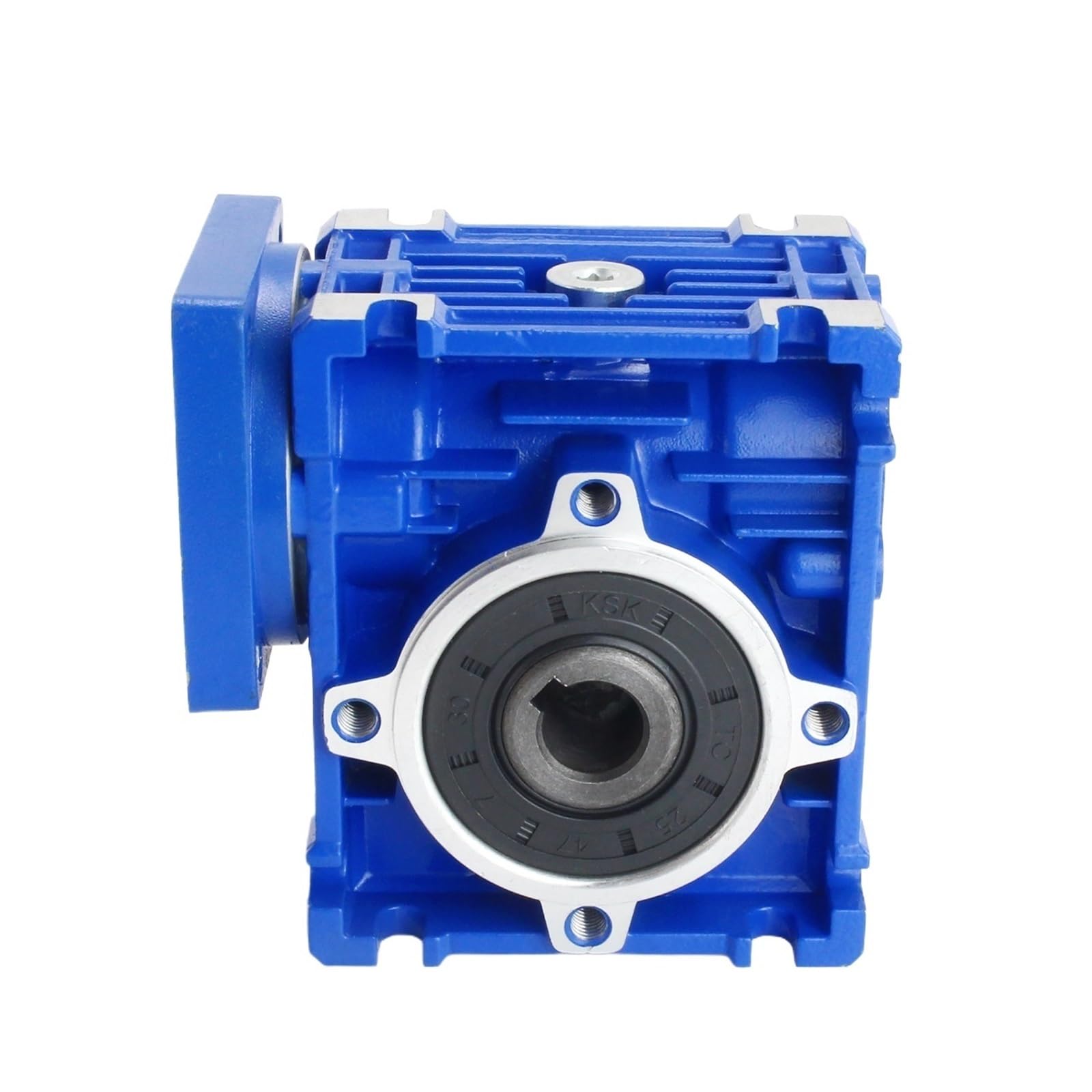 RISWEKFW NMRV030 Worm Gear Reducer Speed Ratio 15:1 RV30 NMRV-030 Worm Gearbox Speed Reducer for Nema23 Stepper 14mm Shaft(Ratio 30-1)