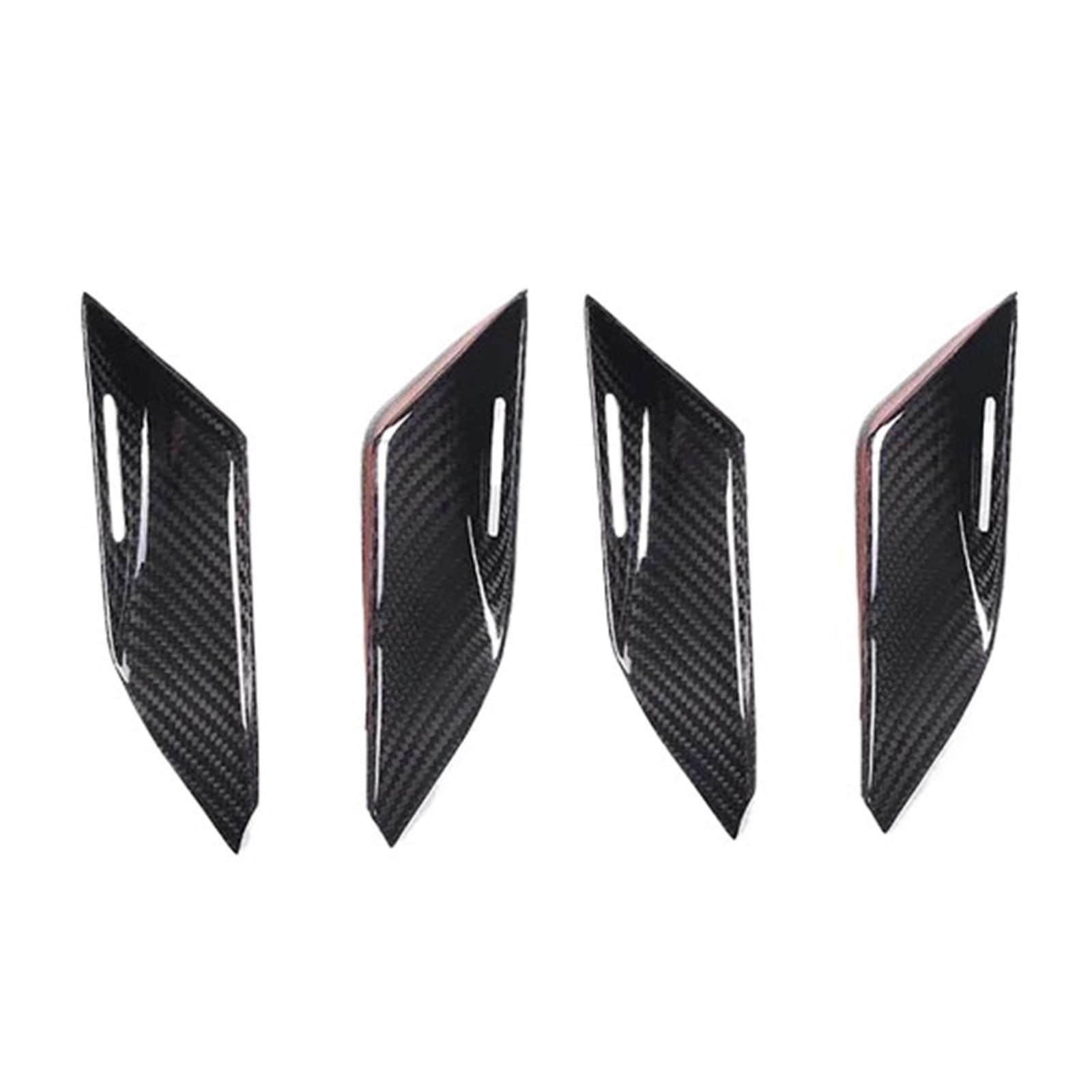 GSGBMD Compatible for Porsche Taycan 911 992 2019-2026 Real Carbon Fiber Car Door Inner Handle Door Bowl Cover Trim Car Interior Accessories(Style B for taycan)