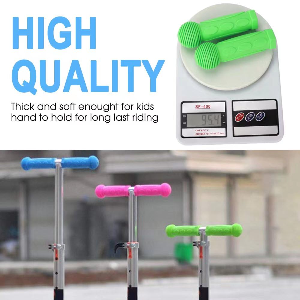 Kid Bicycle Grips - 22.2mm Handlebar Grips | Kick Scooter Grips for 2-4 Wheels, Drifting & Swing Scooters