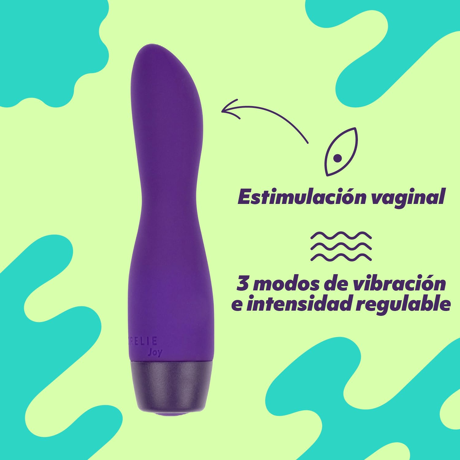 AMORELIE Joy – Mini vibrador Shine | Impermeable recargable de silicona y ABS
