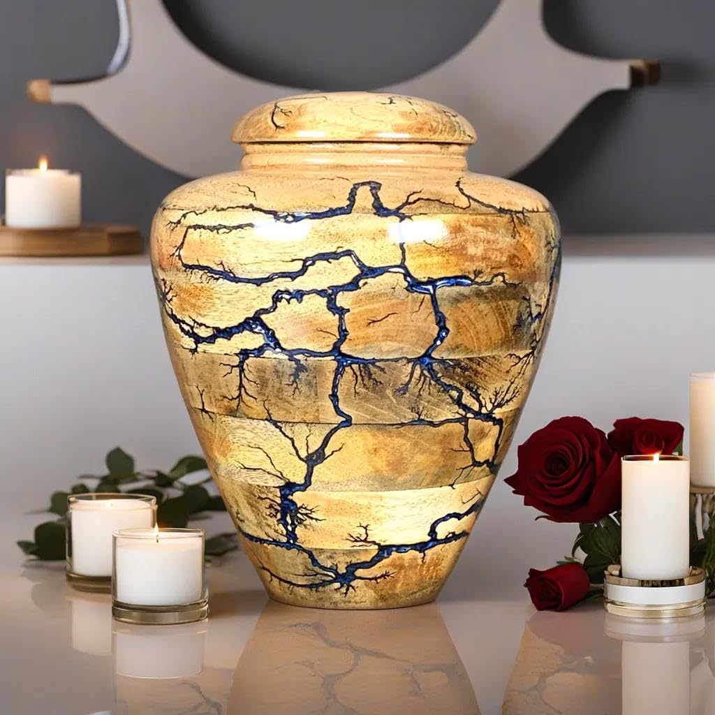 Prime Art Wooden Urns for Human Ashes Adult Cremation Urns