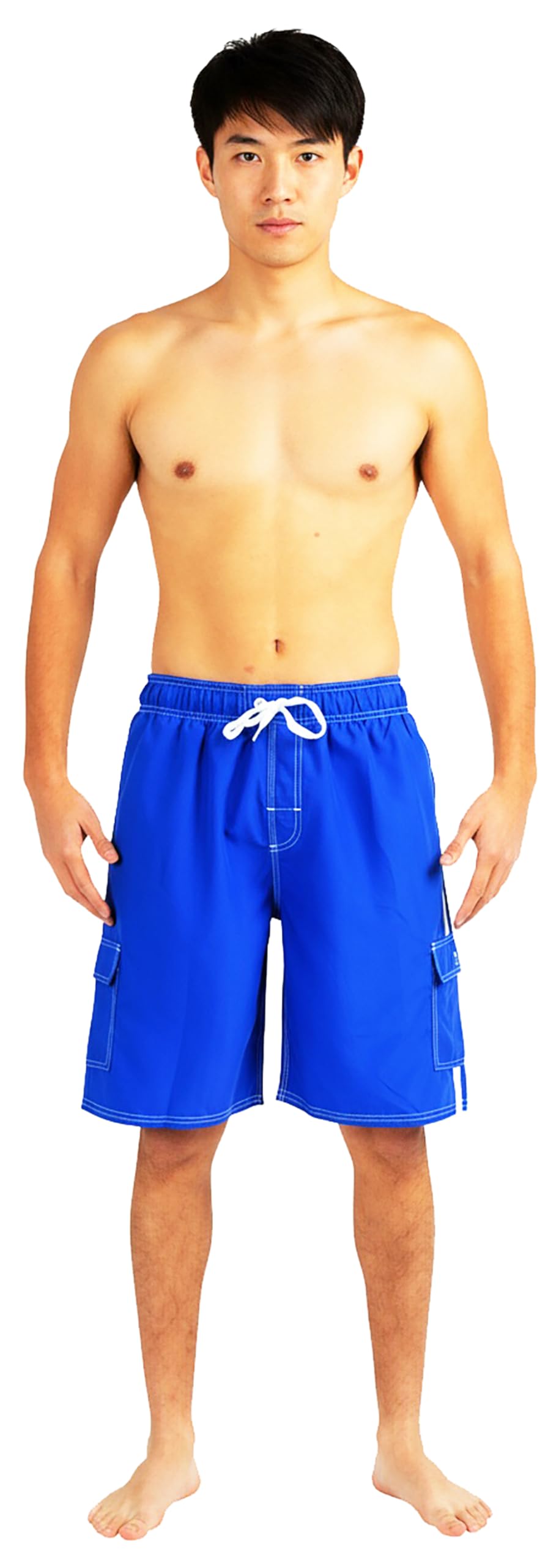 Swim - Big Mens Swim Suit, Royal 39966-XXXX-Large-image-43