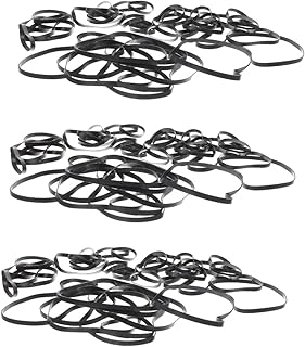 Mikikit 150 Pcs Cassette Tape Recorder Belt Recorder Repair Maintenance Recorder Belts Music Cassette Tape Machine Belts Cassette Deck Belts Rubber Belts Cassette Recorder Repair Black Dvd