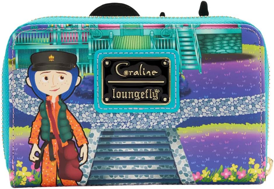 Loungefly Laika Coraline Glow-in-the-Dark House Zip Around Wallet - Image 4
