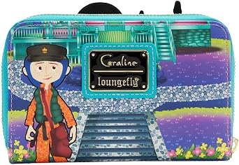 Loungefly Laika Coraline Glow-in-the-Dark House Zip Around Wallet