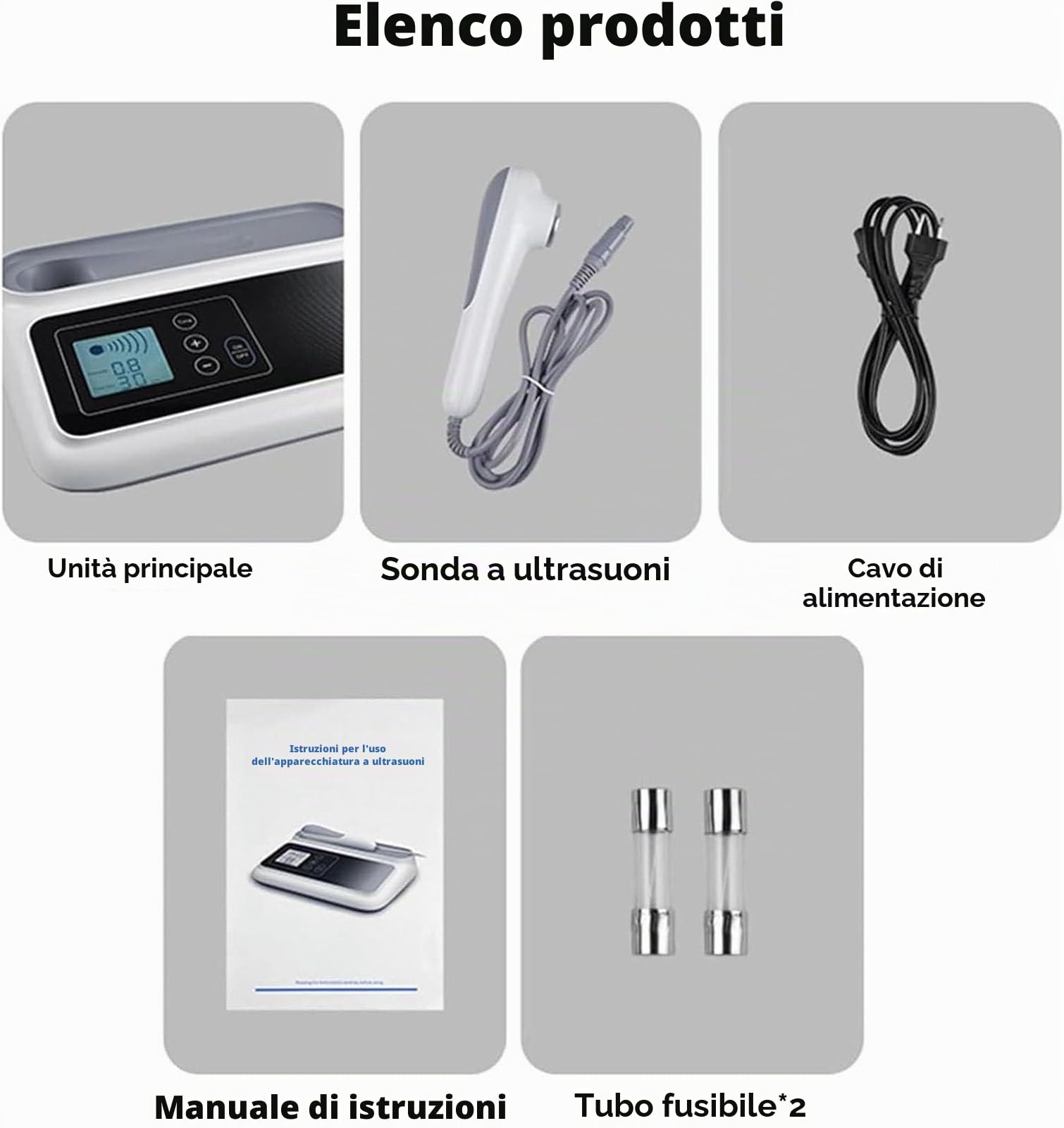 Dispositivo di fisioterapia ad ultrasuoni,professionale per alleviare dolori muscolari e articolari,5 livelli di intensità/tempo regolabile 5-30 minuti,Per Ginocchia Spalle Lombari Braccia Collo