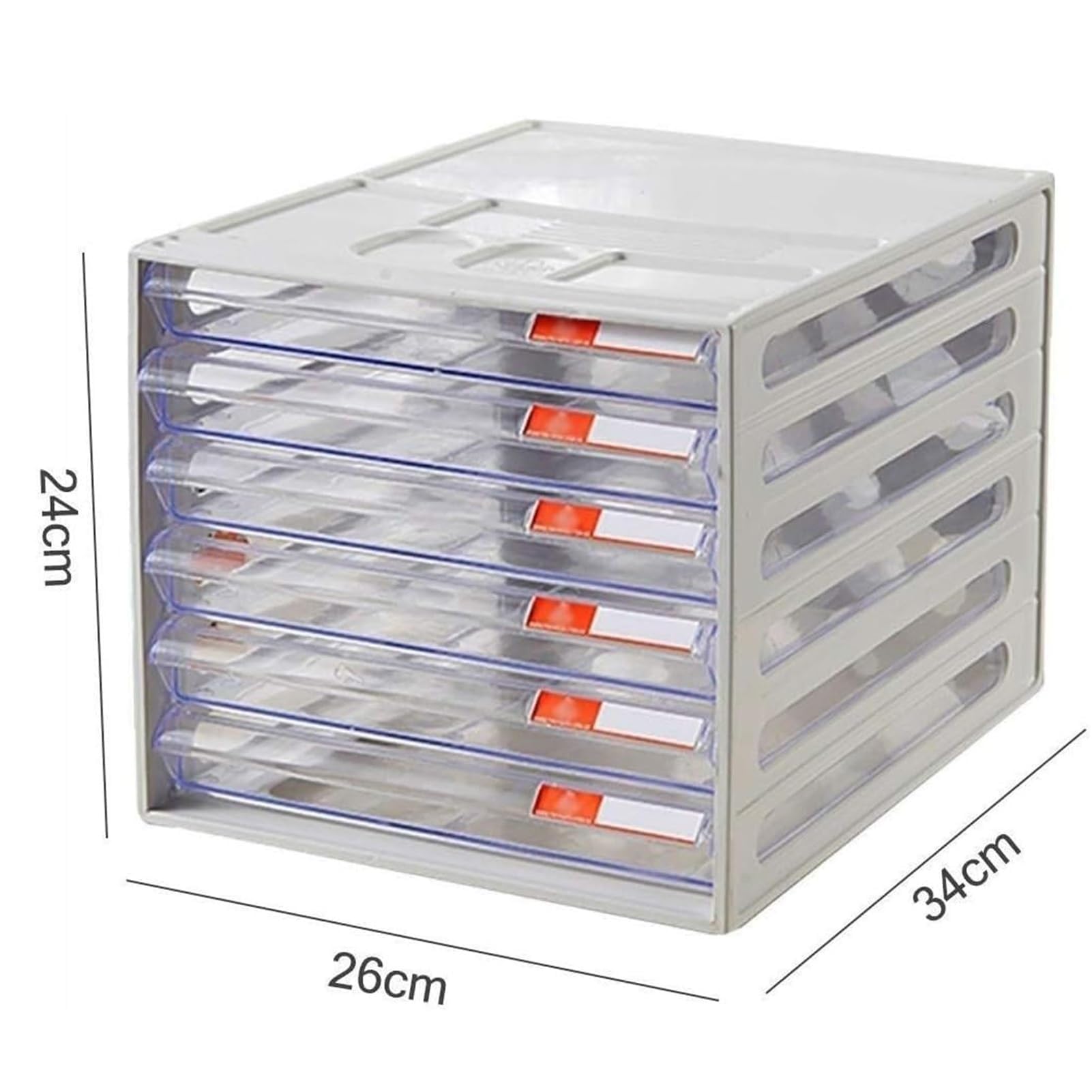 Rangement Bureau Boîte De Rangement Multicouche Pour Dossiers A4, Classeur À Tiroirs Transparents, Organiseur De Bureau À Coque Creuse Pour Documents