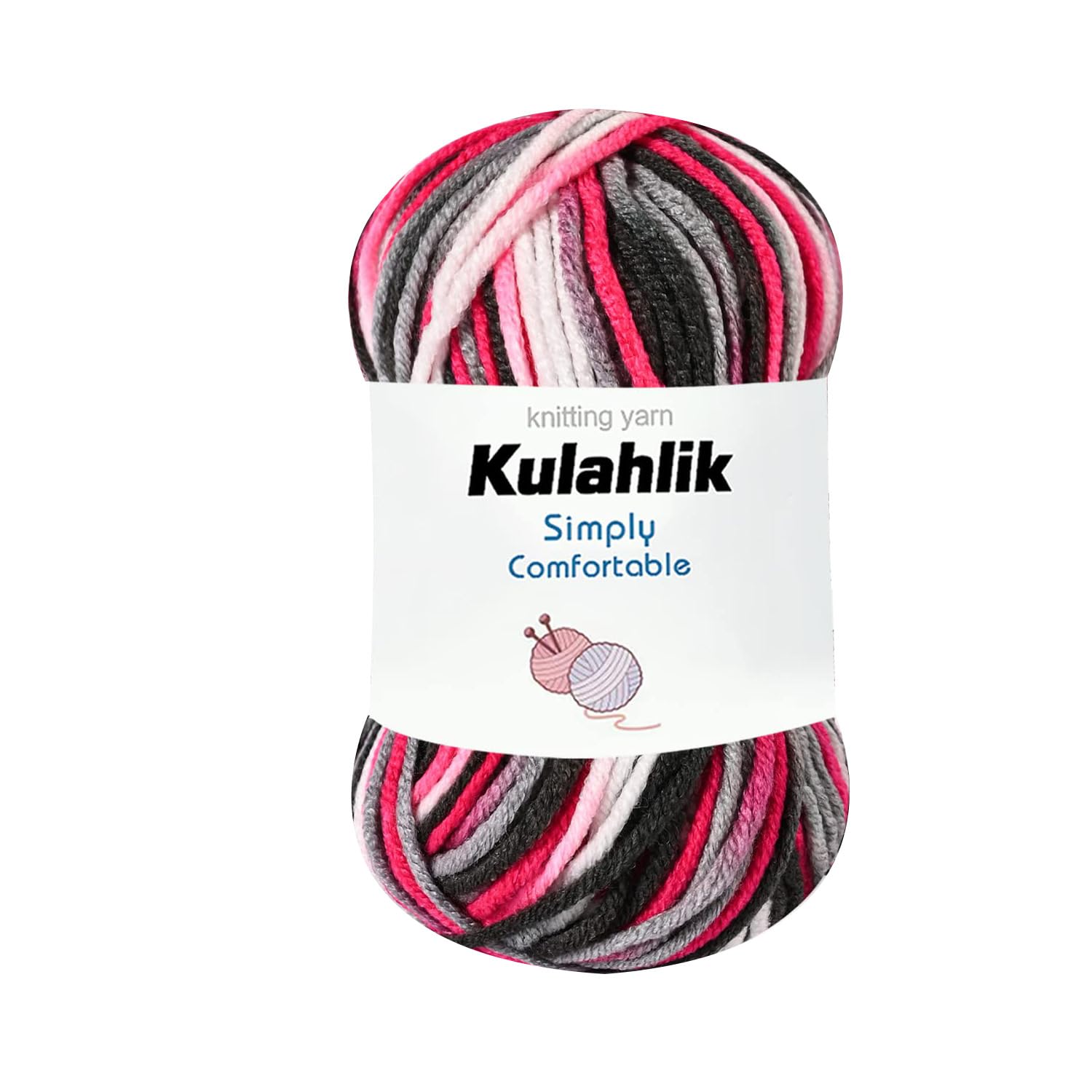 250g(5x50g) Acrylic Yarn for Crochet/Knitting, Colorful Gradient Yarn Thread, 5 Rolls Skeins, Perfect for Any Knitting Crochet and Crafts Mini Project — view 12
